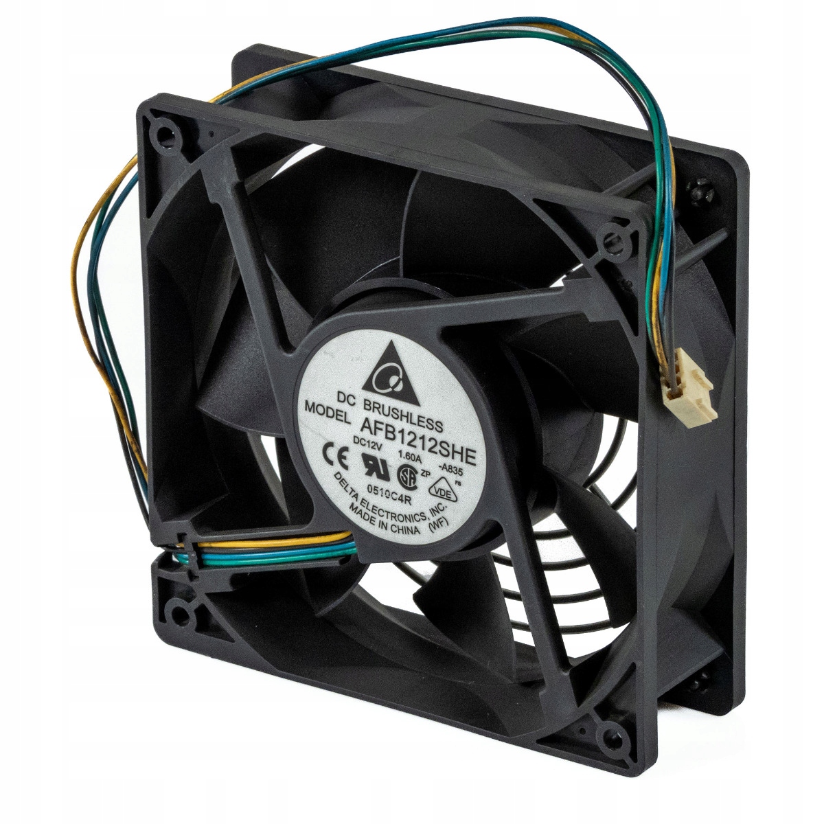 Delta Electronics AFB1212SHE 120 mm x 120 mm x 38 mm 12 V 1,6 A 4PINOVÝ