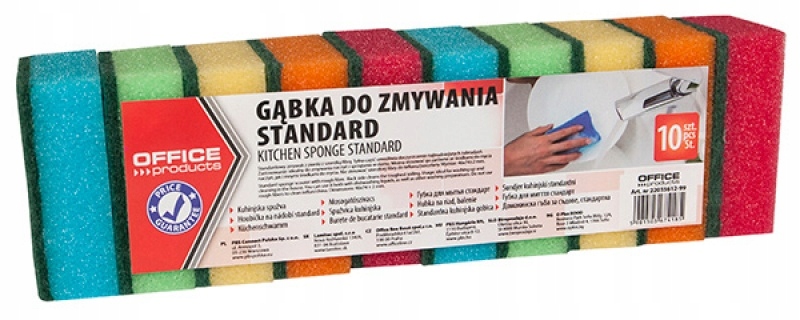 

Gąbka do zmywania Standard 10szt mix kolorów