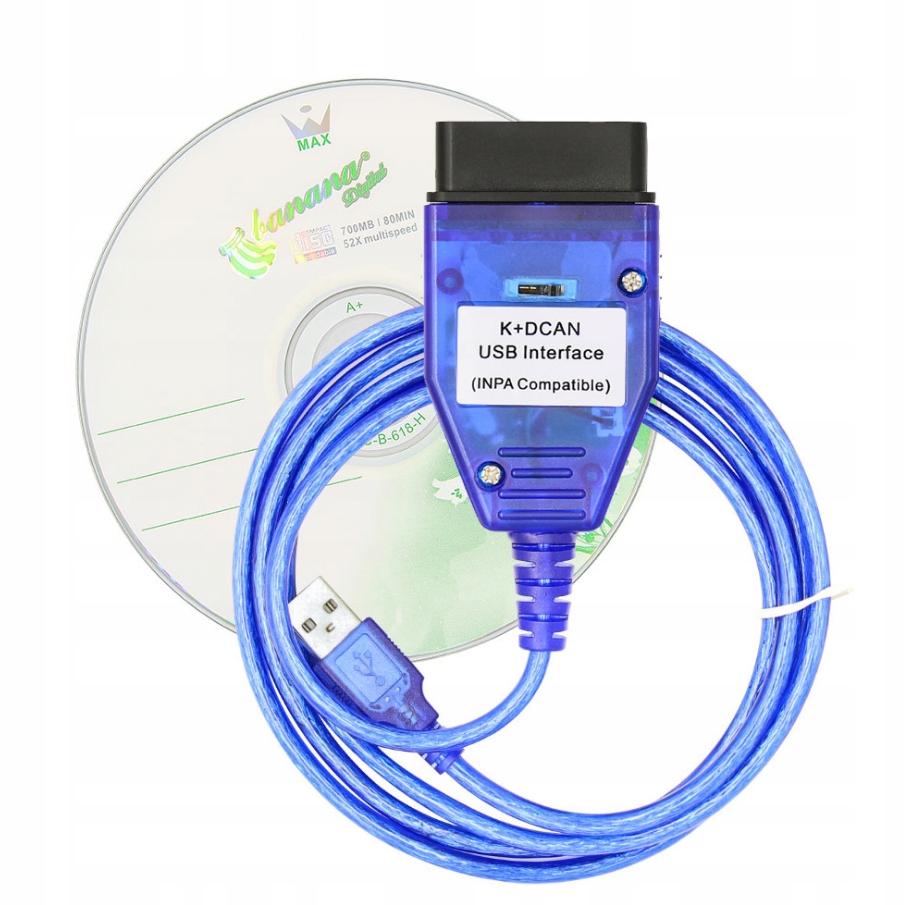 

Interfejs diagnostyczny Inpa do Bmw K+d-can 1xDVD