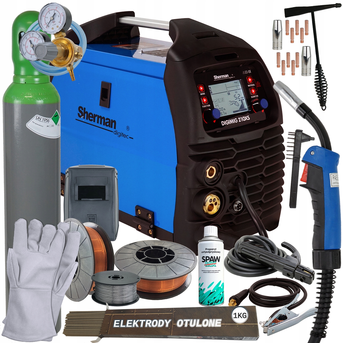 Spawarka 3w1 Migomat Alu Synergia Mig 200A Tig DC