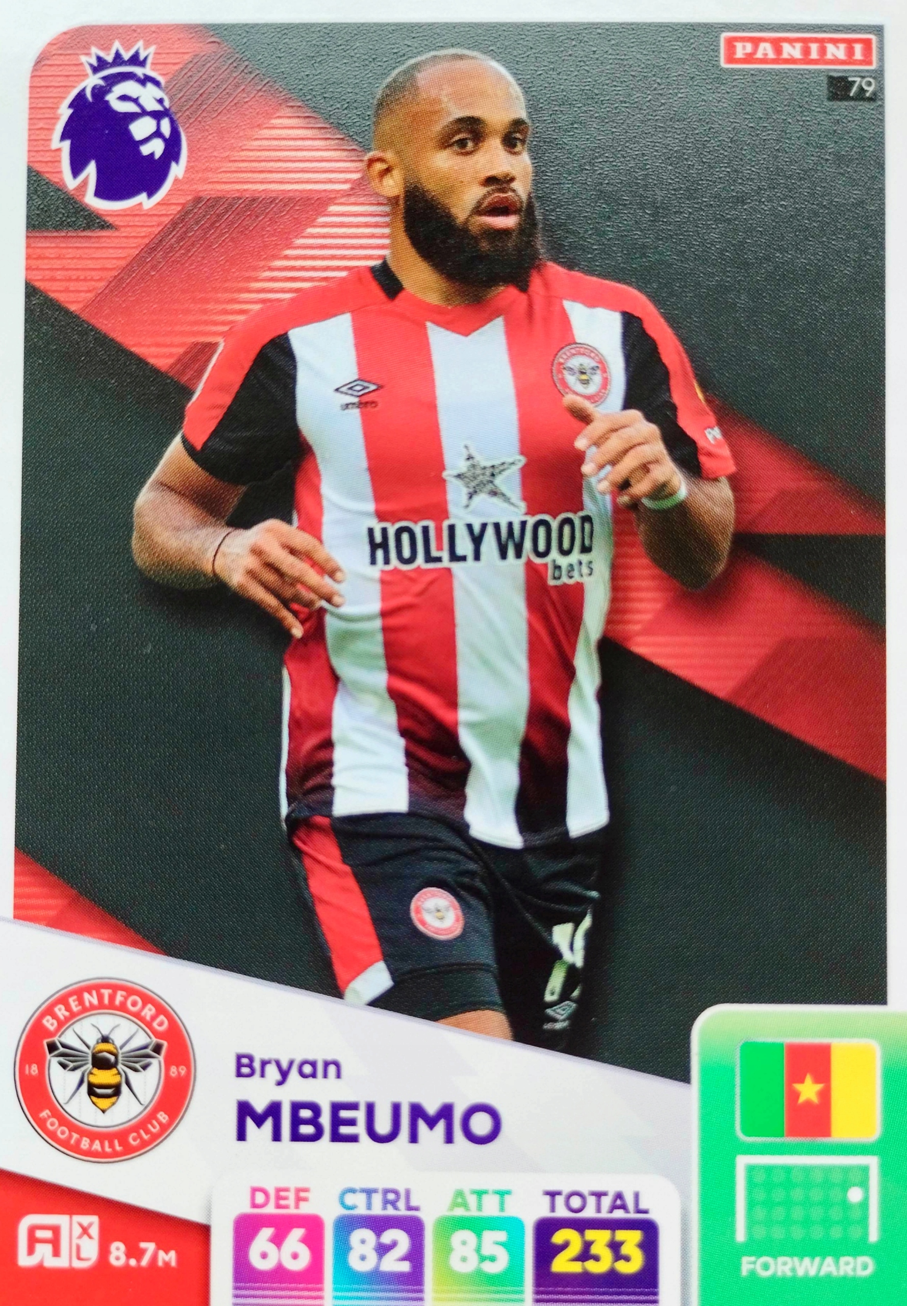 Premier League 2025 Base 79 Bryan Mbeumo Brentford