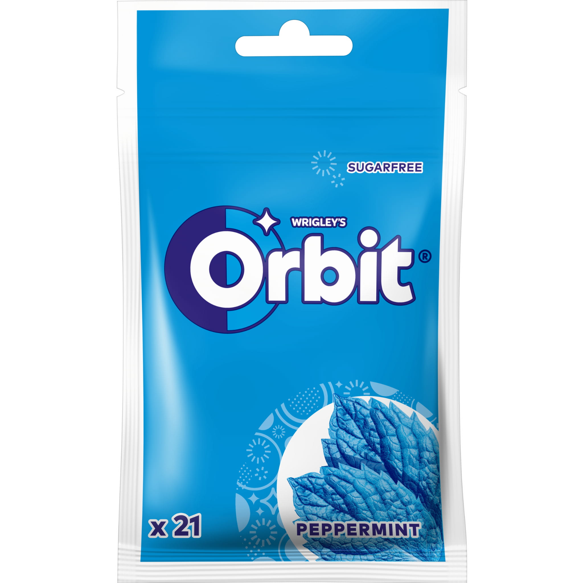 Orbit Guma Draże Peppermint Mocna Mięta 22 torebki