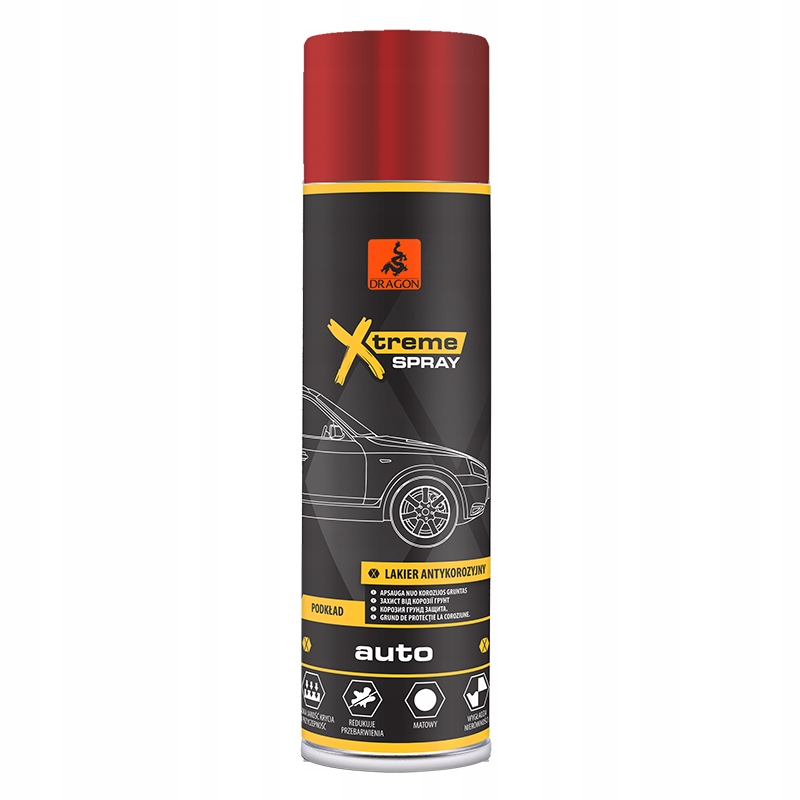 

Lakier Antykorozyjny Auto Podkład 500ML Szary