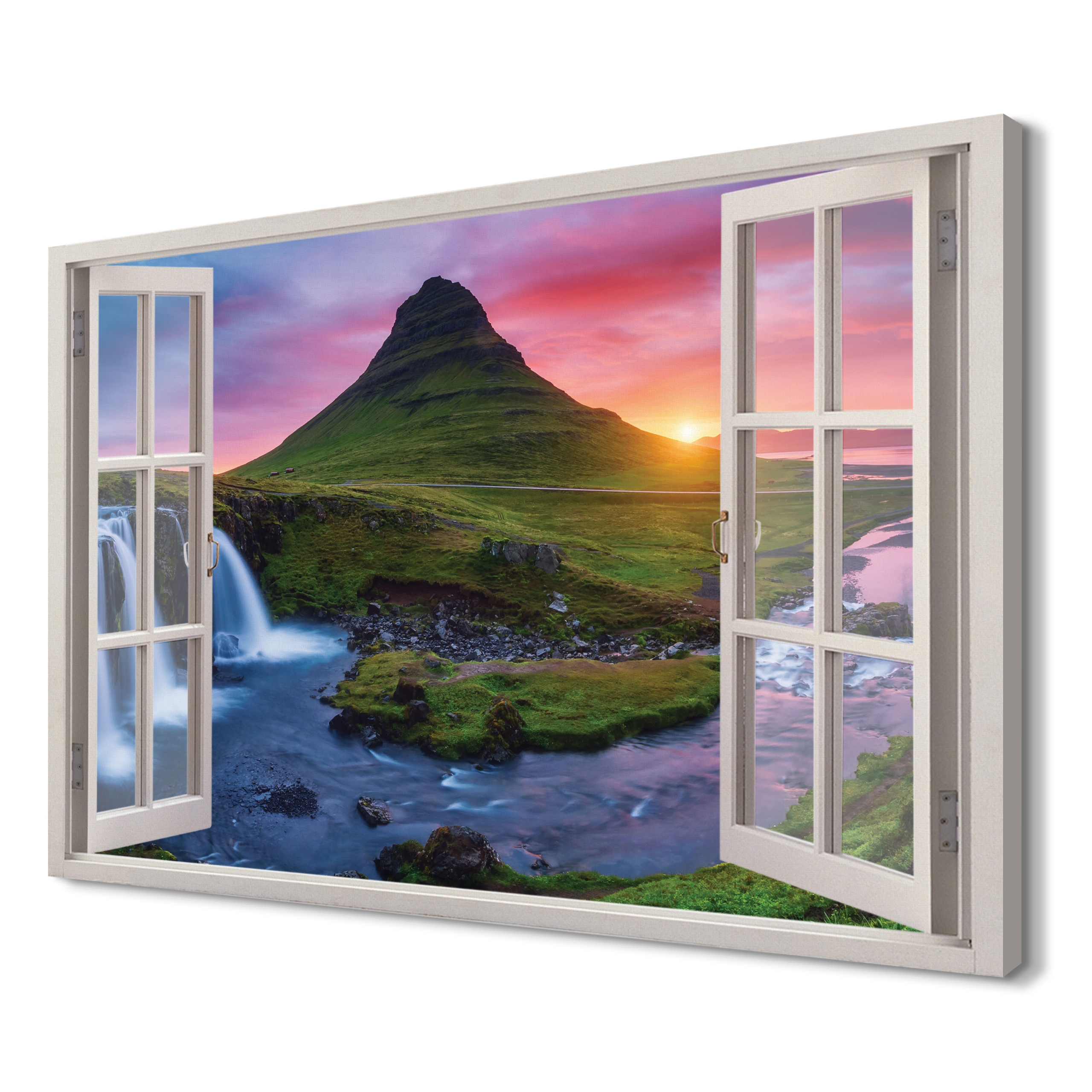

Wulkan Kirkjufell Obraz okno 3d 120x80 do jadalni