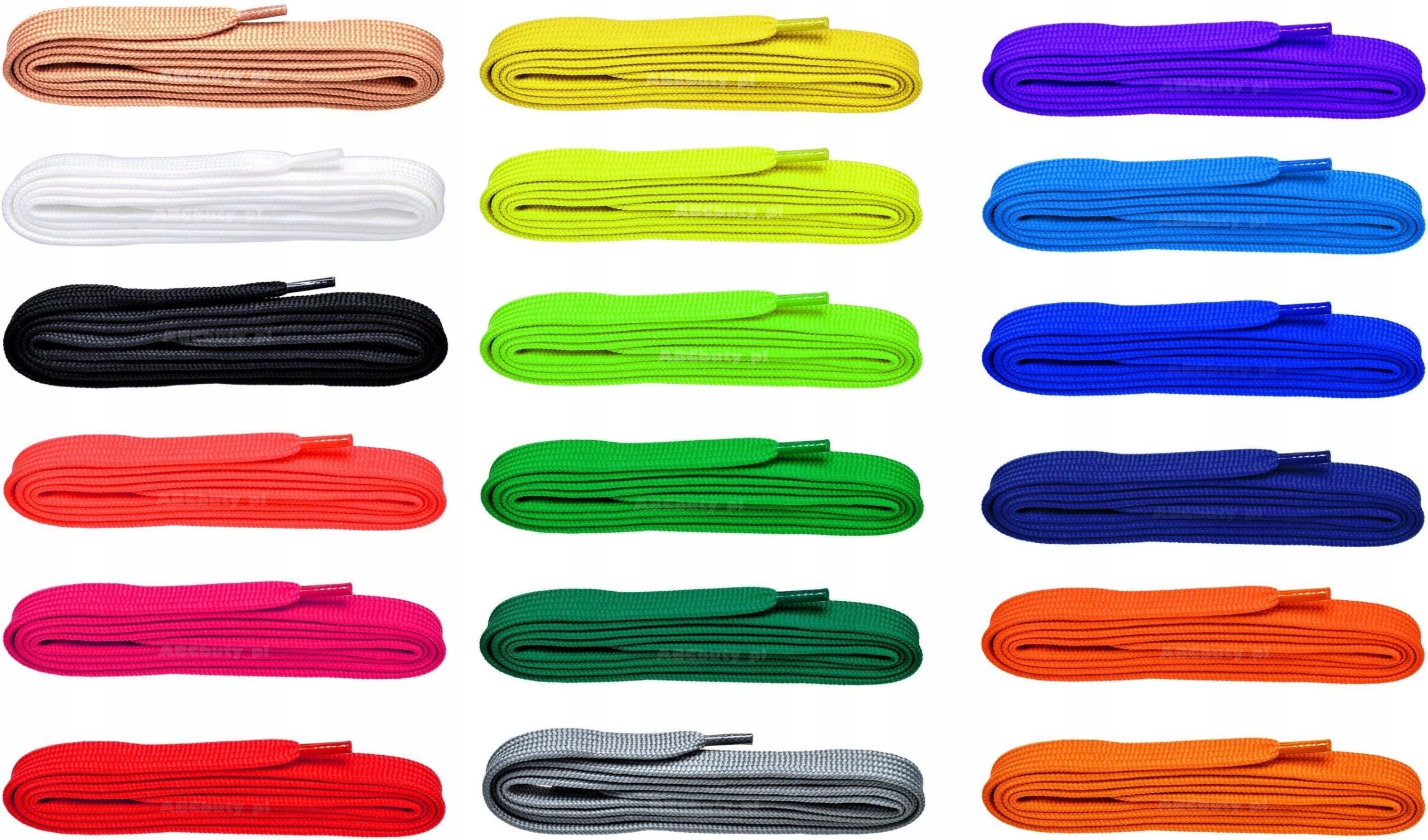 BIAŁE SZNUROWADŁA 7mm DO WYSOKICH SNEAKERSÓW 90 cm Marka inna