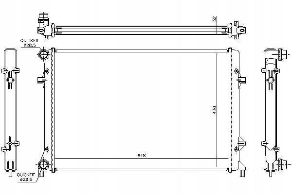 NISSENS CHŁODNICA SILNIKA NIS, 65307 Producent części Nissens