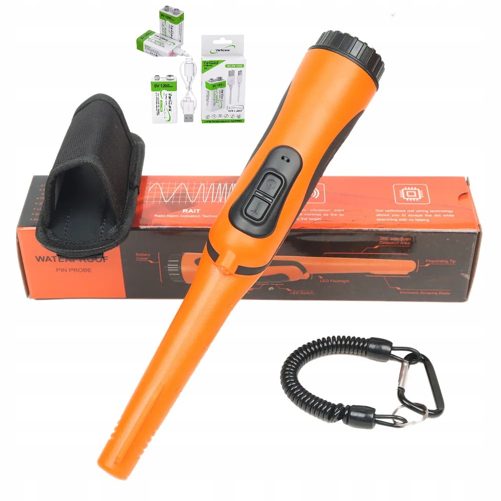Подводный ручной металлоискатель PinPointer IP68 аккумуляторная батарея