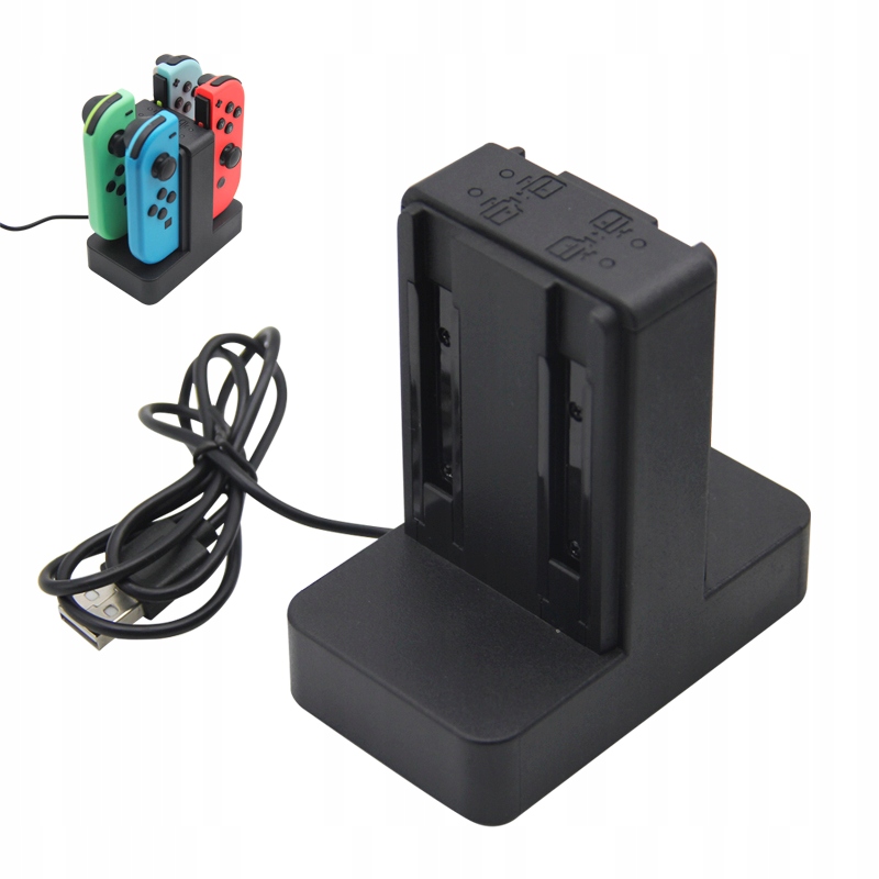 Podstawka ładowarka na 4 szt. Joy-Con-y + Kabel