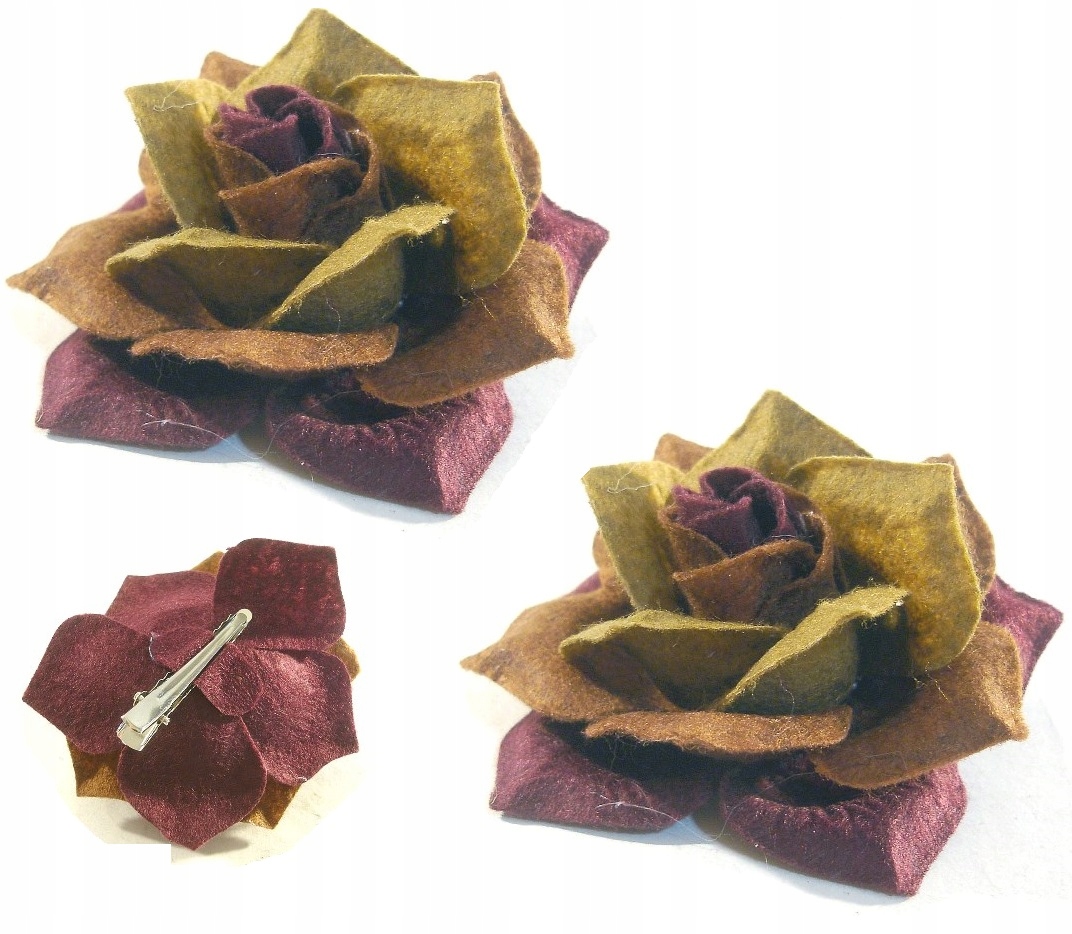 RÓŻA KWIAT SPINKA DO WŁOSÓW DZIEWCZYNKI SPINKA 2 SZT.