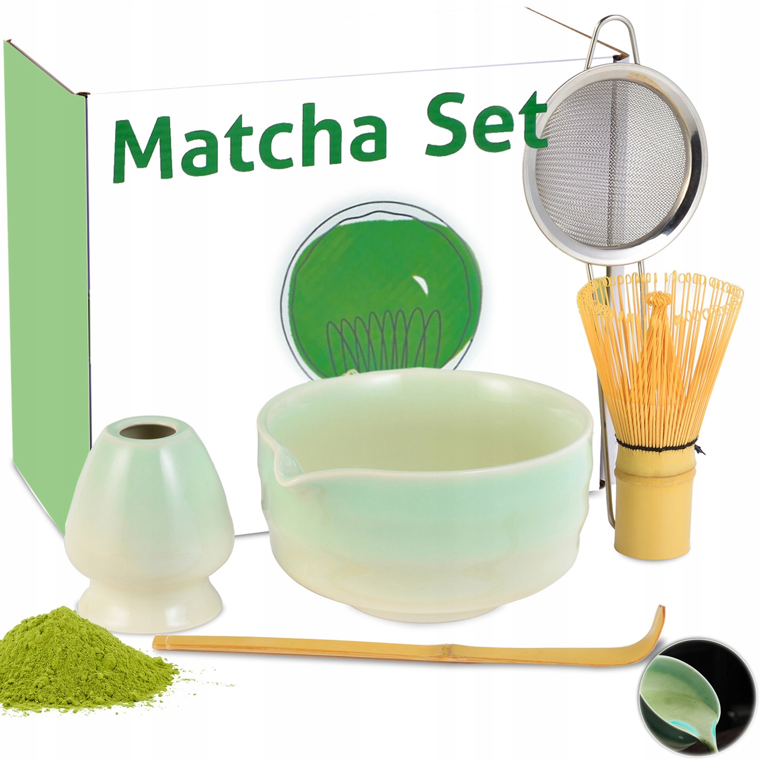 Levně Sada Matcha Bambusové Akcesoria Pro Přípravu Čaje – Ideální Dárek