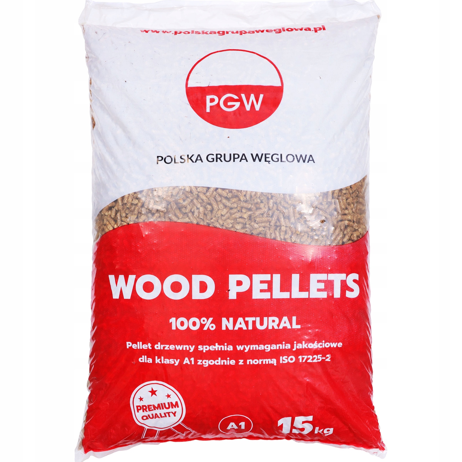 PELLET PELET SOSNOWY DRZEWNY DREWNIANY NA OPAŁ 15KG CERTYFIKOWANY A1 6MM Typ produktu pelet