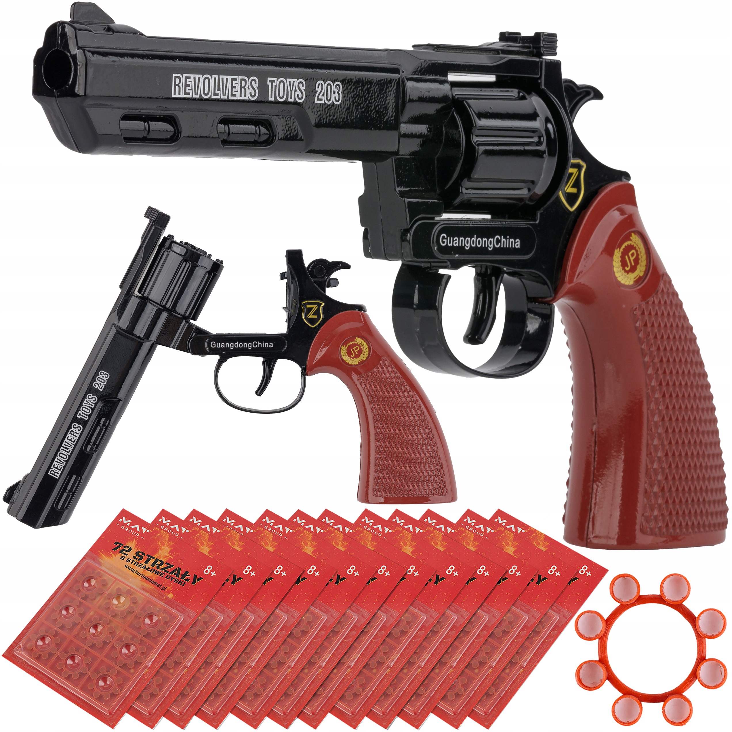 PISTOLET NA KAPISZONY SPŁONKĘ HUKOWY METALOWY SPŁONKA 12x72 864 STRZAŁY