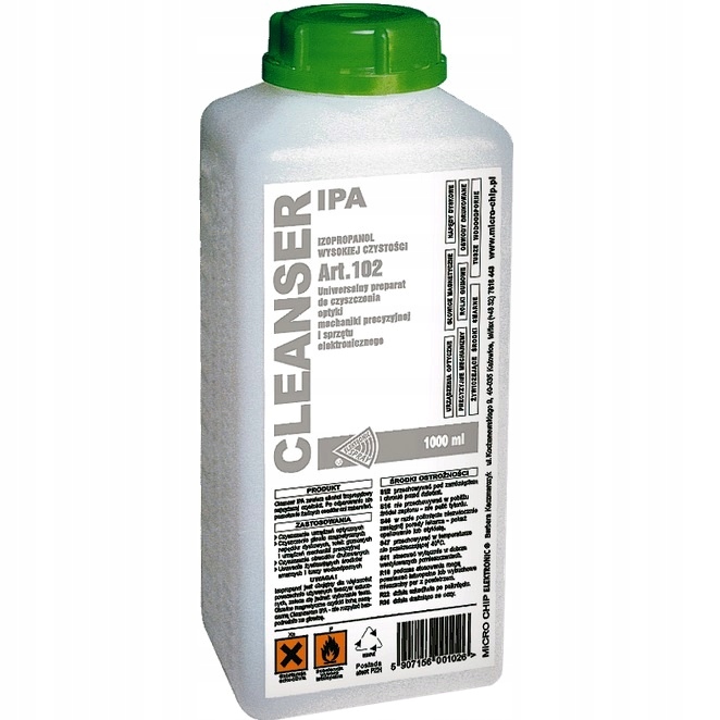 

Cleanser Ipa alkohol izopropylowy 99,99% 1000ml 1L