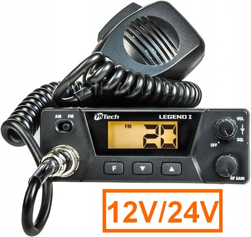Radio CB M TECH LEGEND I 12V 24V TIR AM FM