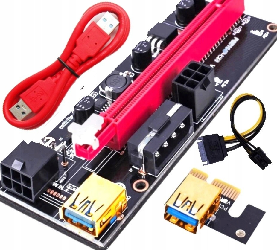 Riser 009S GOLD Najnowszy model! USB 3.0 PCI-E Kod producenta Riser BitArena 009s