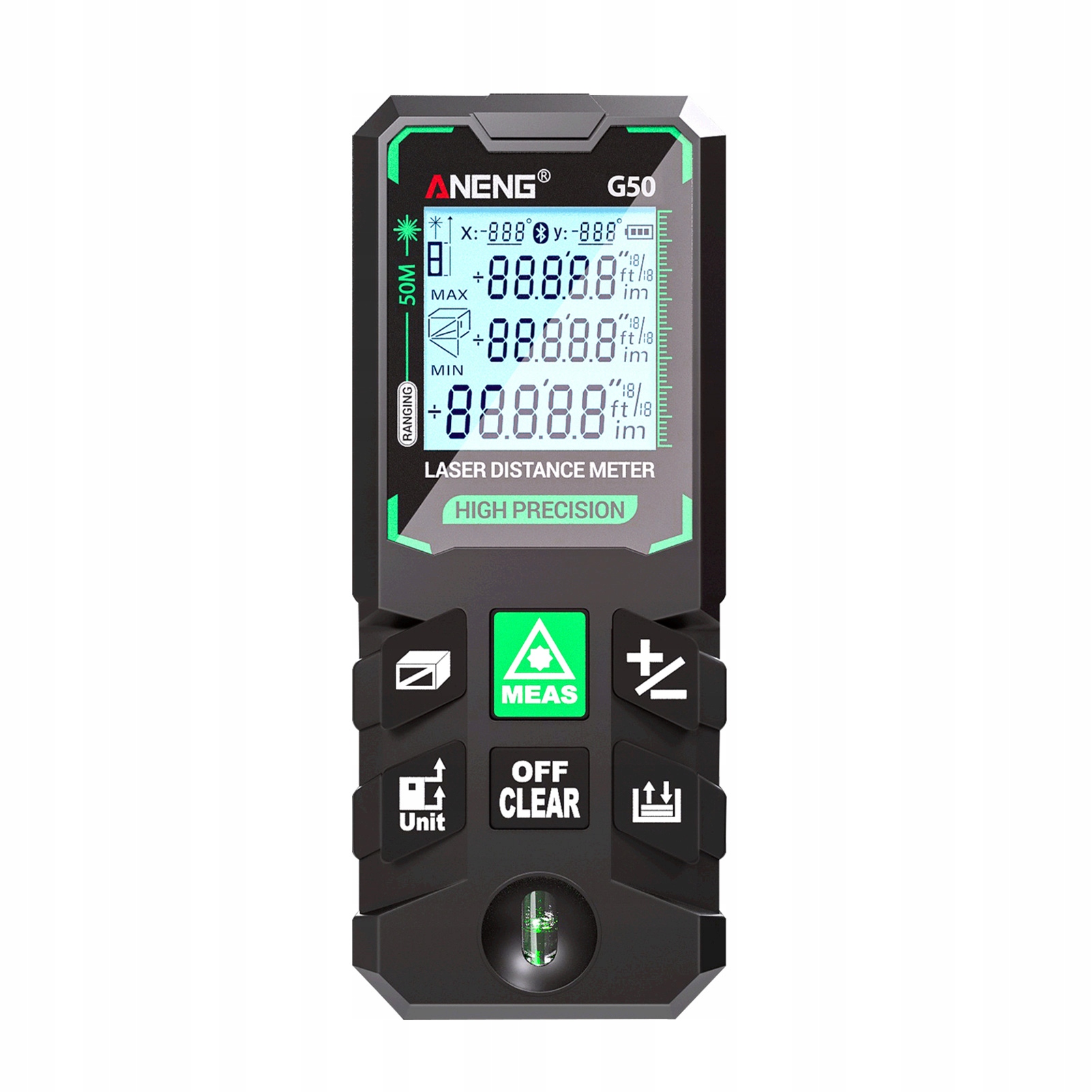 ANENG G50 SMART Precyzyjne Laser Rangefinder Green Laser Distance XR