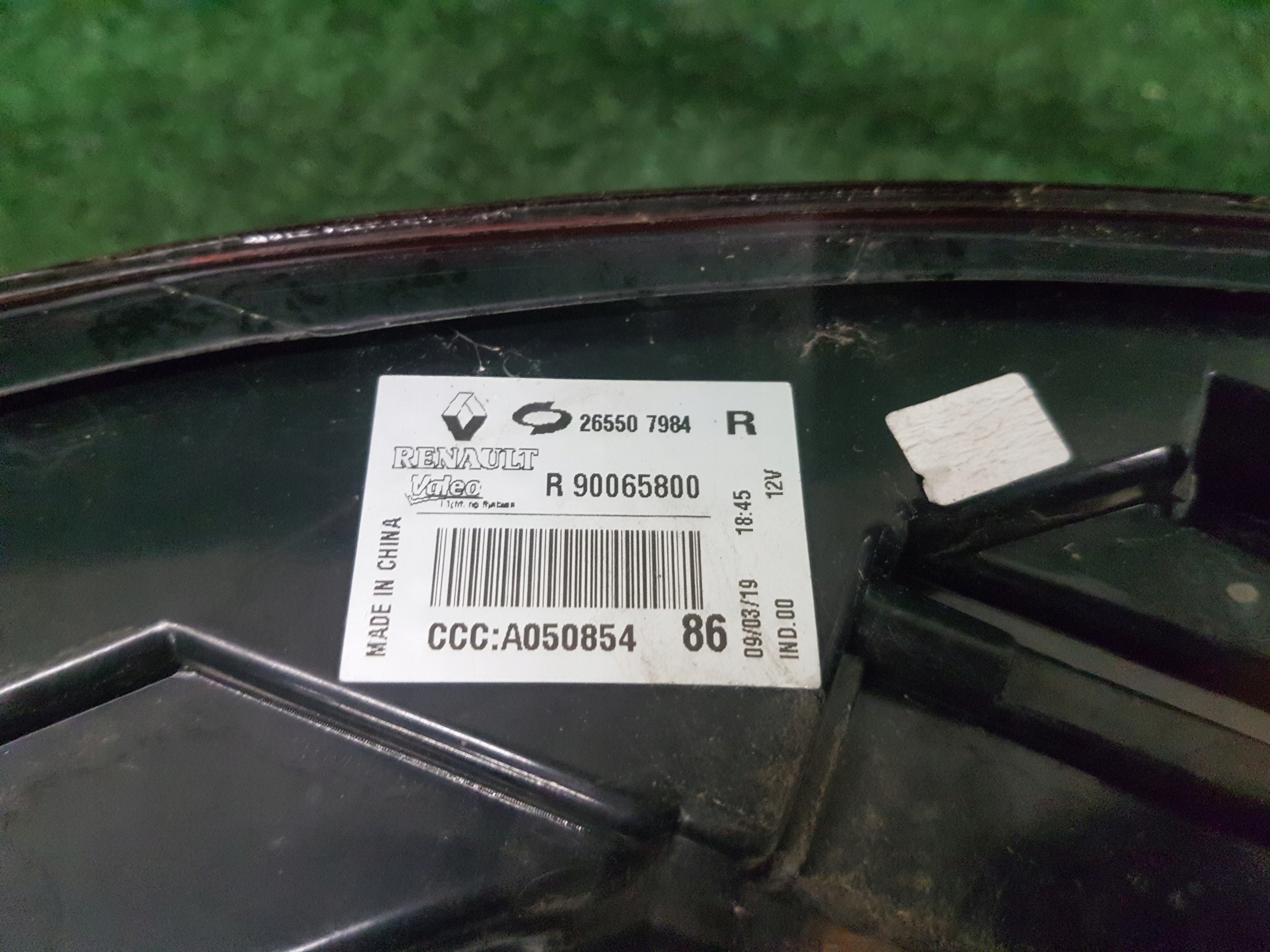 light right rear RENAULT KOLEOS 2 2018 90065800 265507984R