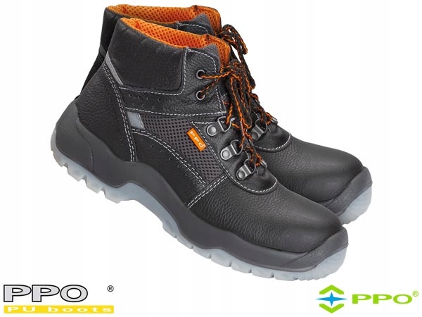 Bezpečnostní Boty 47 Černo-šedo-oranžová