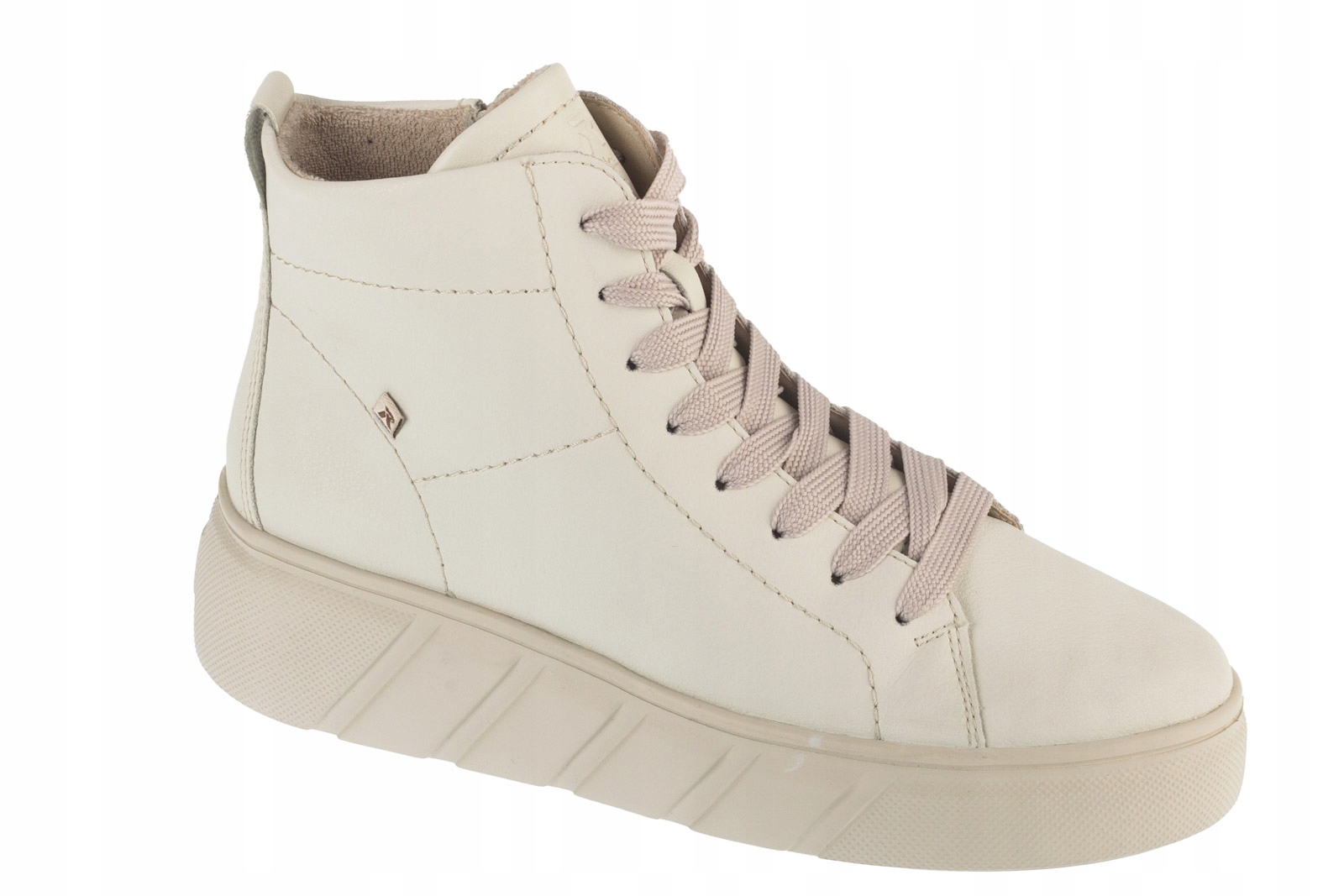 Rieker Boty [38] Dámské kožené tenisky Béžová