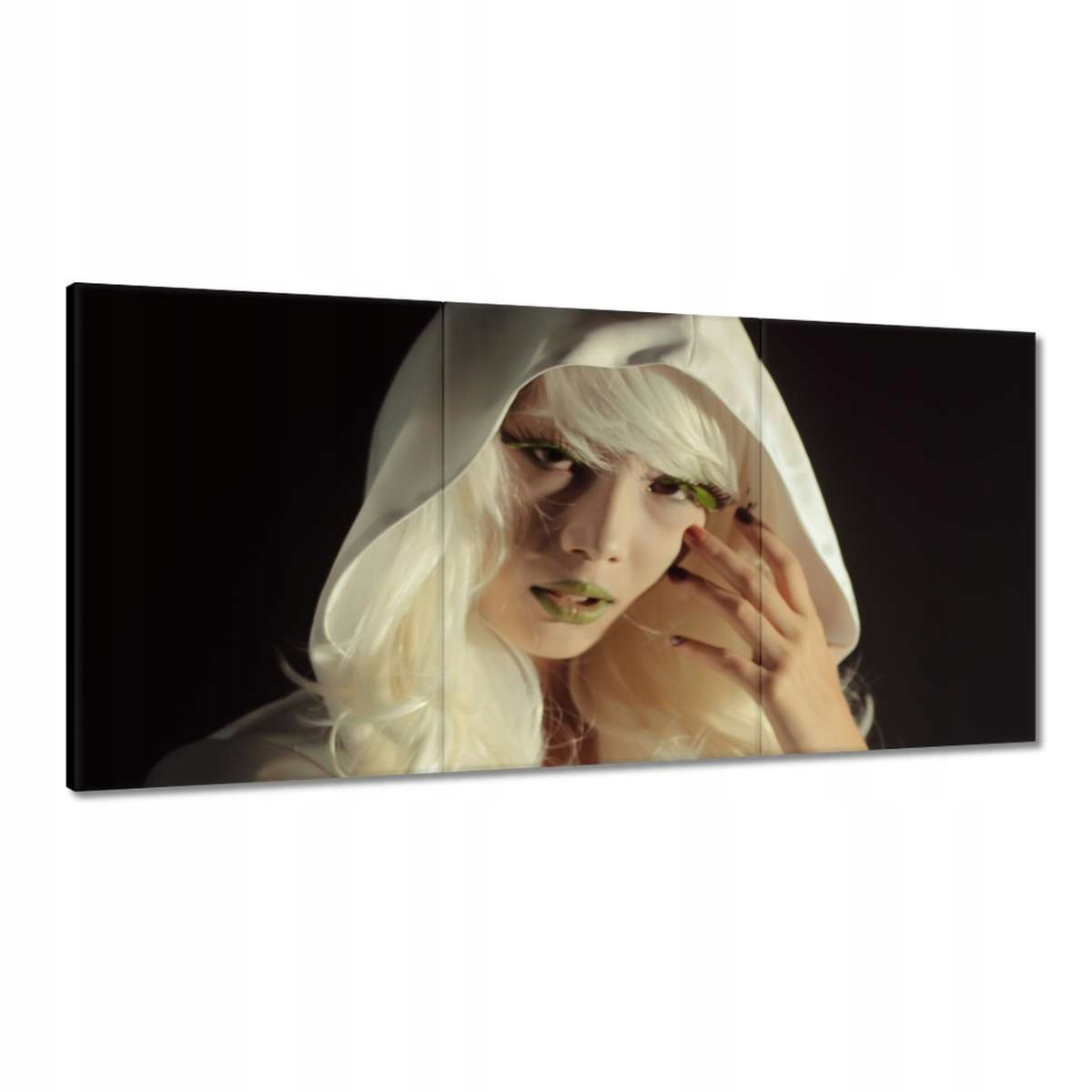 Obrazy 180x90 Žena v bielej bunde