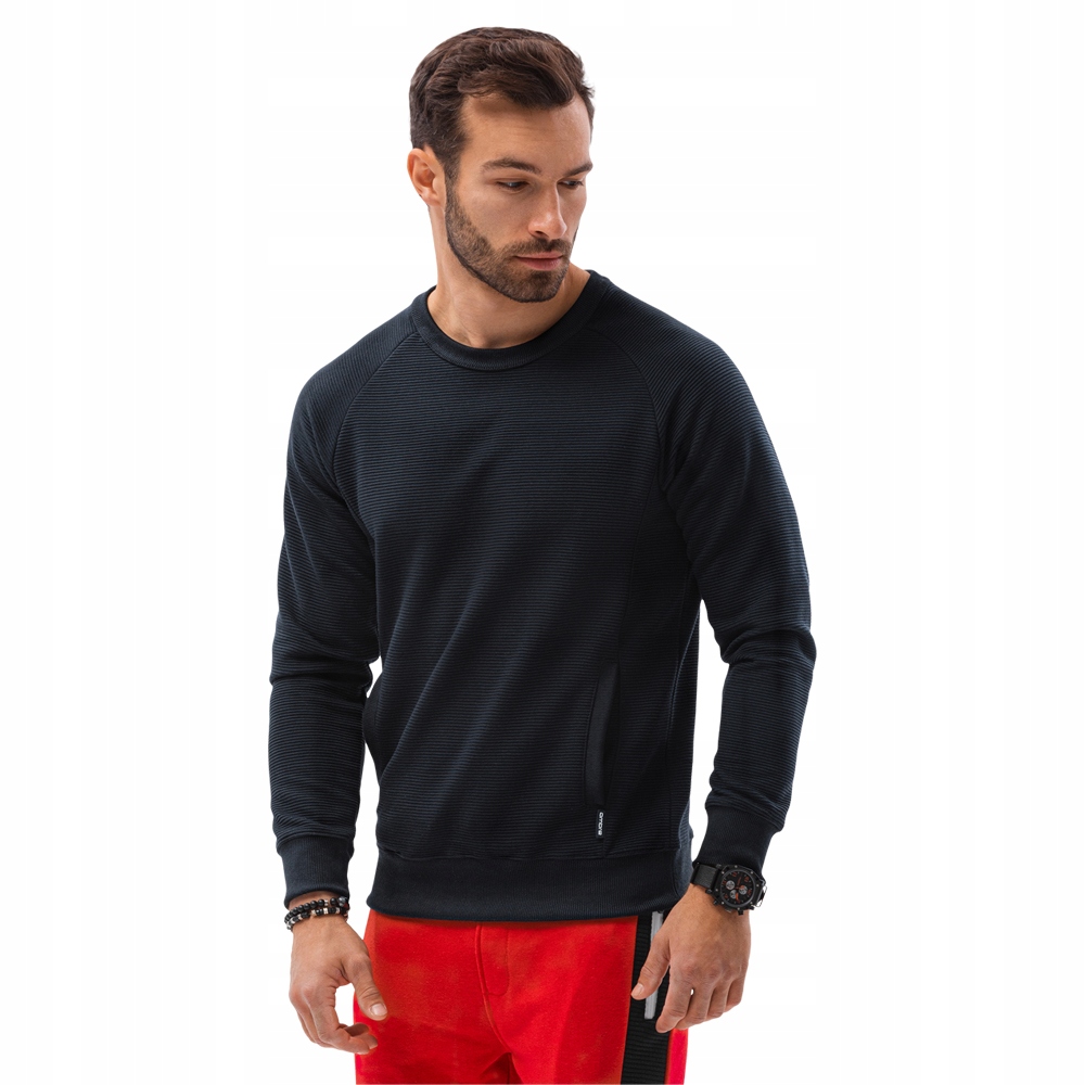 

Bluza męska basic kieszenie B1156 czarna XL