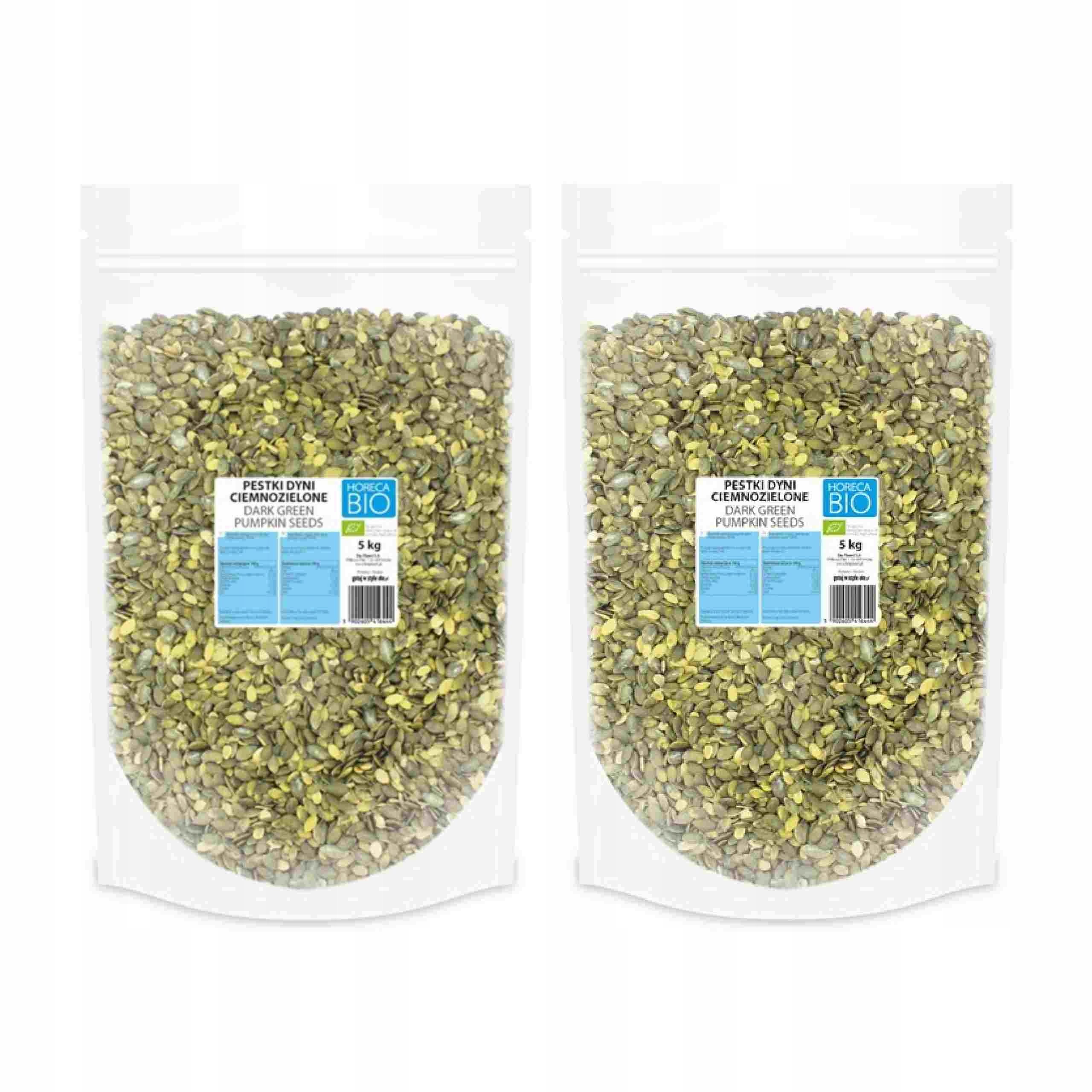 2x Pestki Dyni Ciemnozielone Bio 5 kg Horeca (bio Planet)