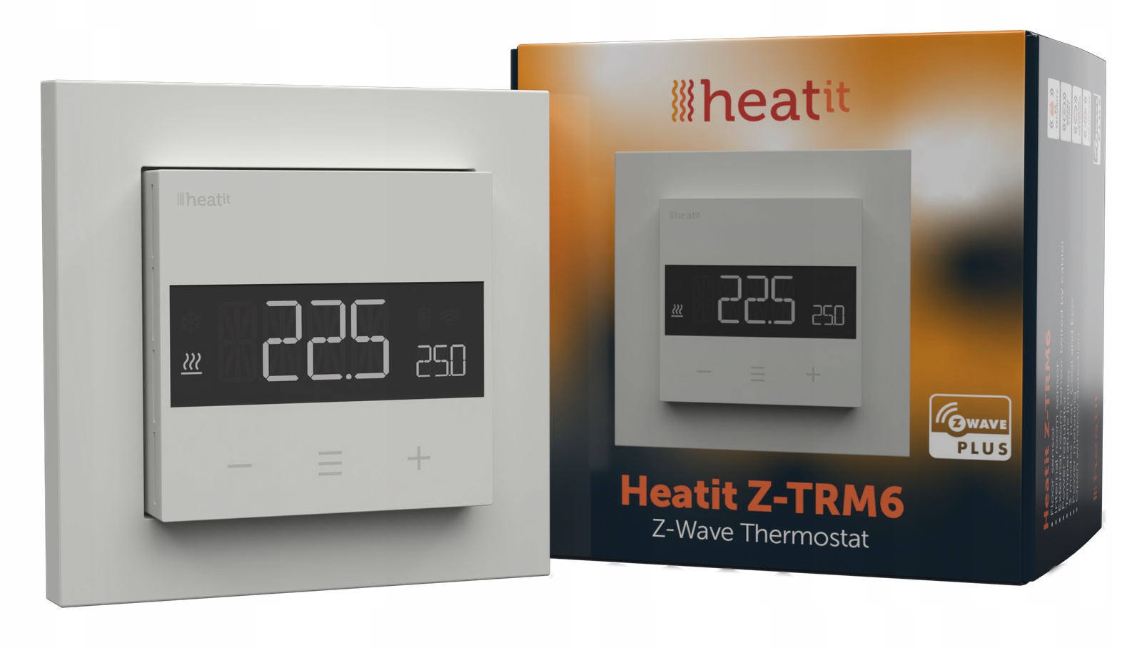 Heatit Z-TRM6 inteligentný termostat Z-Wave na vykurovanie 230V 16A