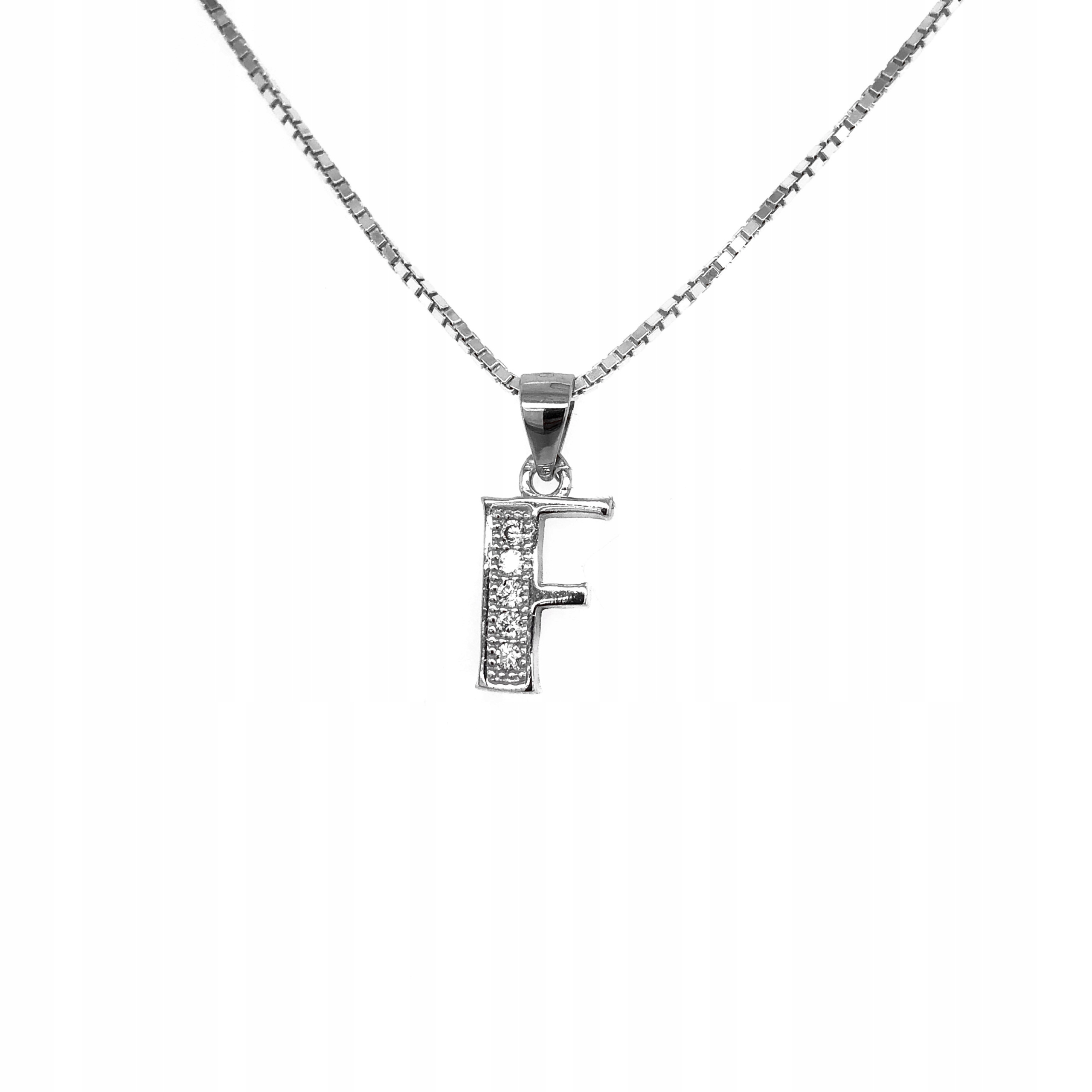 Stříbrný písmenkový přívěsek „f“