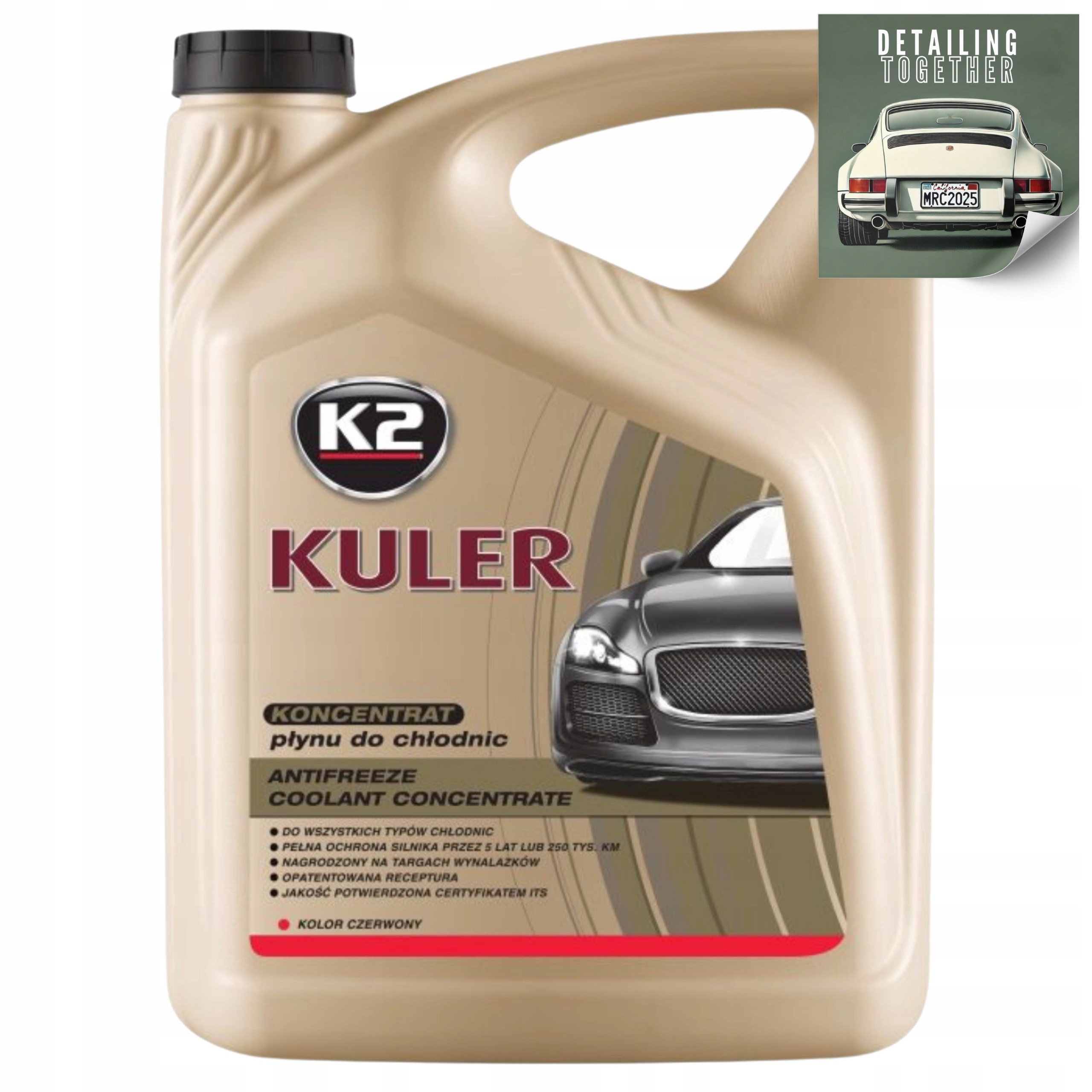 Koncentrat Płynu Do Chłodnic Uniwersalny K2 Kuler Red 5L T215C