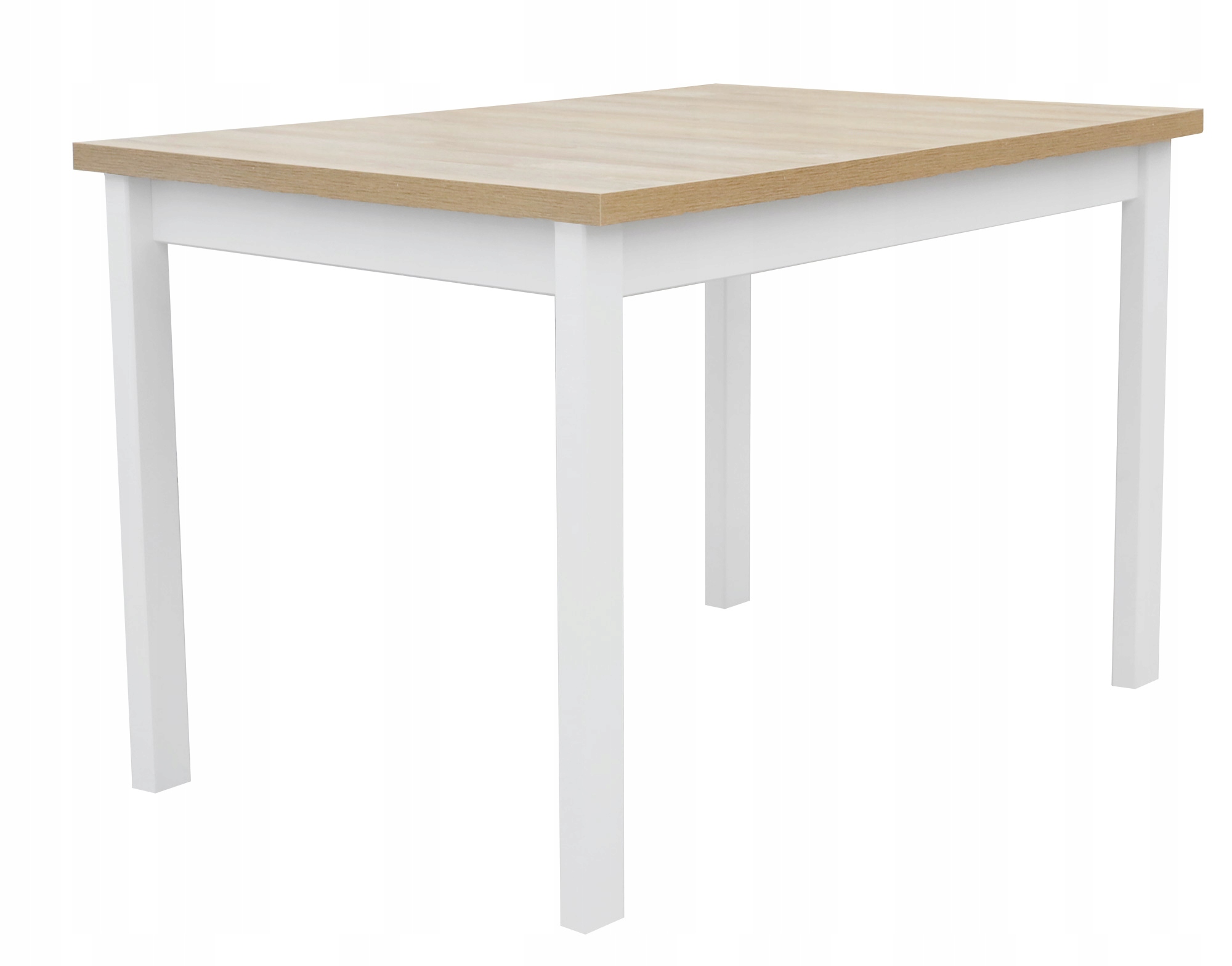 Dřevěný Rozkládací Stůl 150/120x80 Do Obývacího Pokoje Jídelna Bílá/grandson