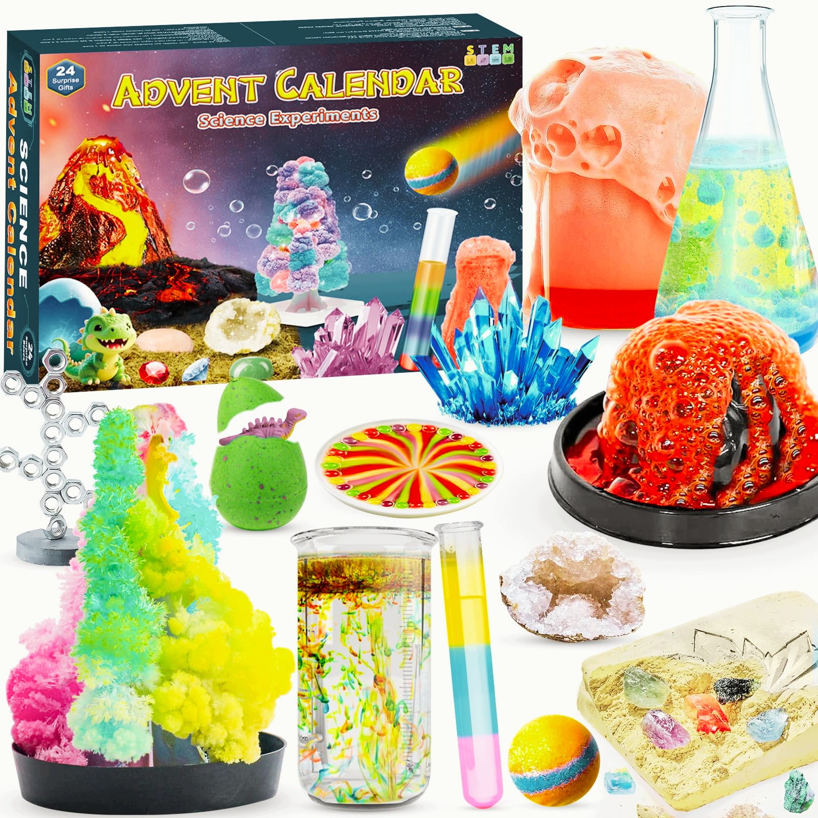 Adventní Kalendář 2026 Pro Děti Experimenty S Stem Krystaly 24 Dní