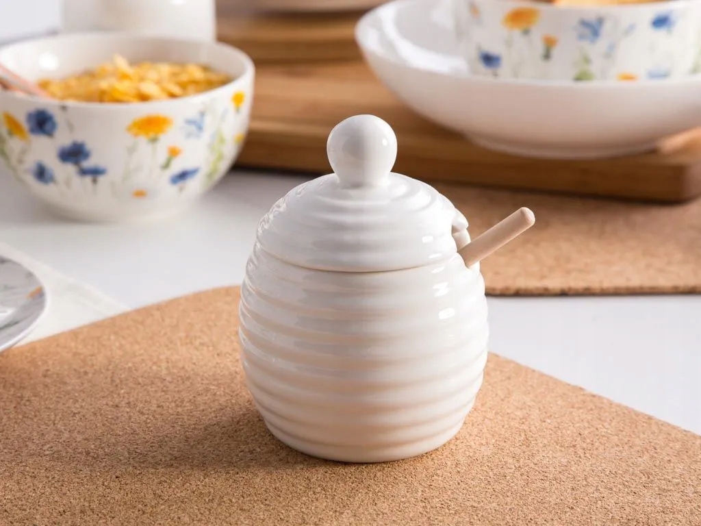 Porcelanowy pojemnik do miodu + nabierak 250 ml Altom Design Pojemność 250 l