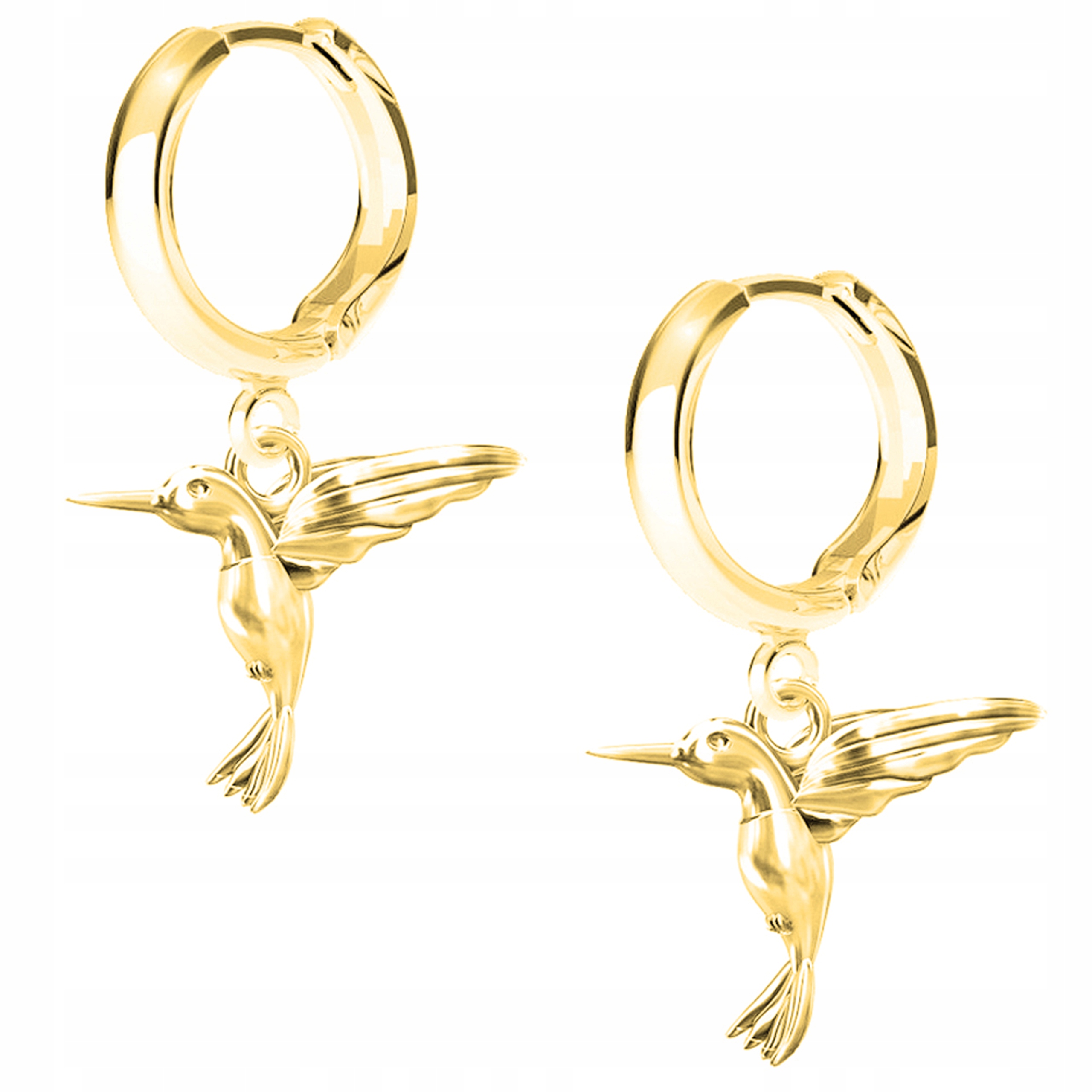 Náušnice zlaté Ptáček 925