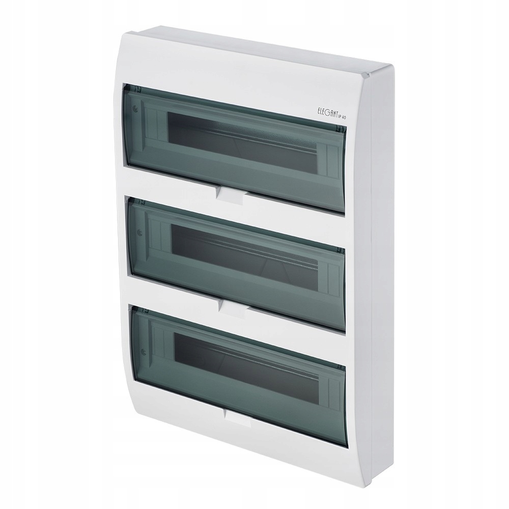 Modulárna elektrická rozvádzačka 3×18 na stenu IP40 biela 78,4 cm