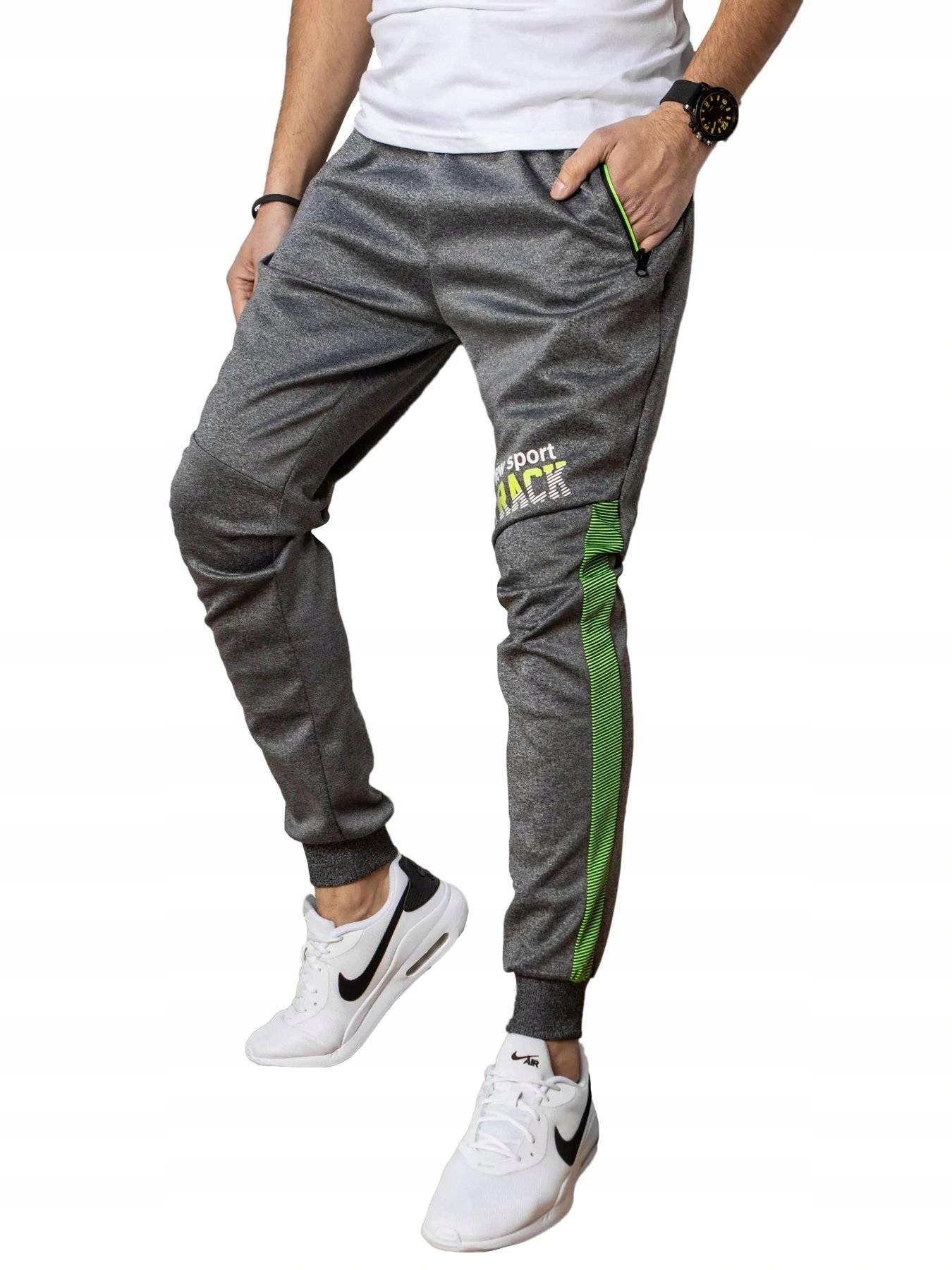 

Męskie Spodnie Joggery Dresowe ux3058 - XL