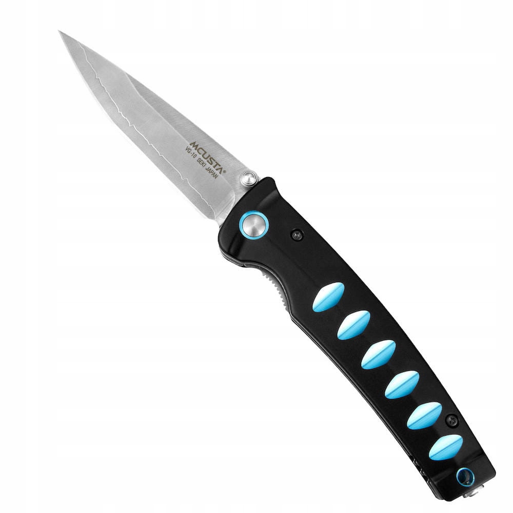 Mcusta Zanmai Katana VG-10 Černý hliník Japonský Nůž 8,3 cm