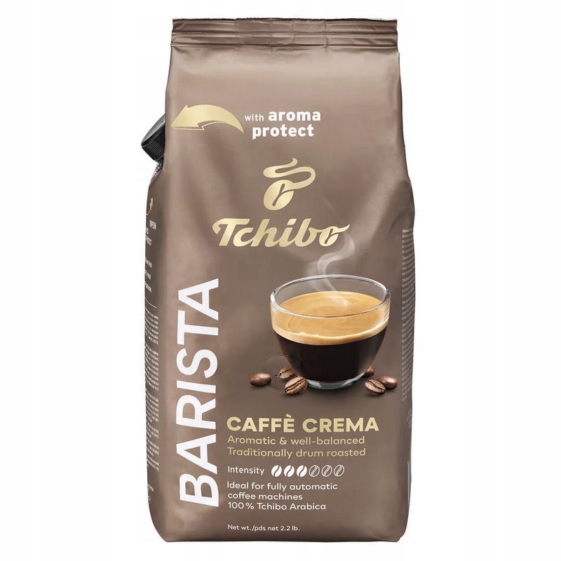 Tchibo Barista Caffe Crema 1кг кофе в зернах типа