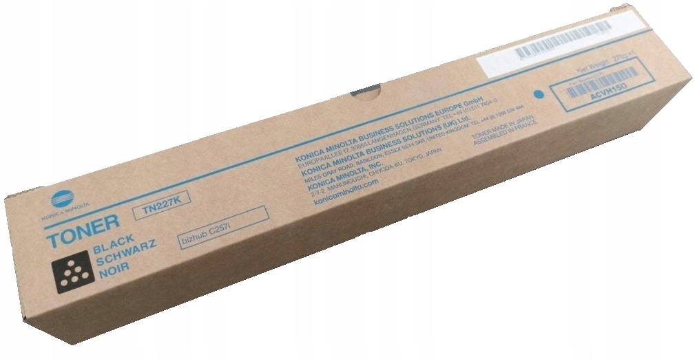Toner Konica Minolta TN227K čierny ACVH150, bizhub C257i