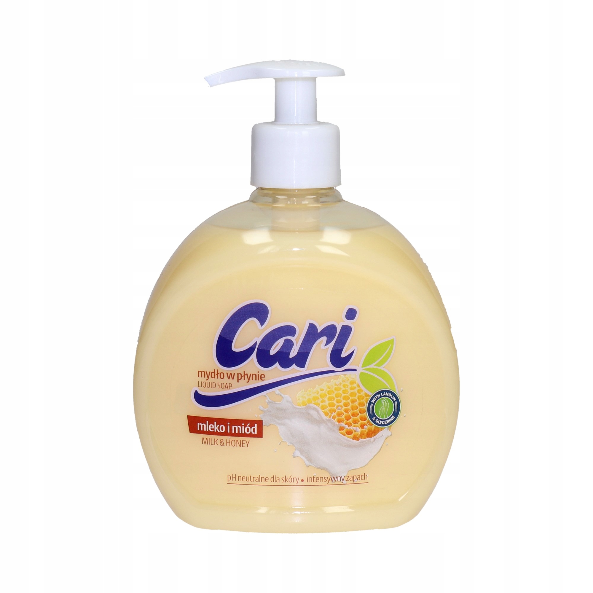 

Mydło w płynie 500ml pompka Mleko & Miód Cari