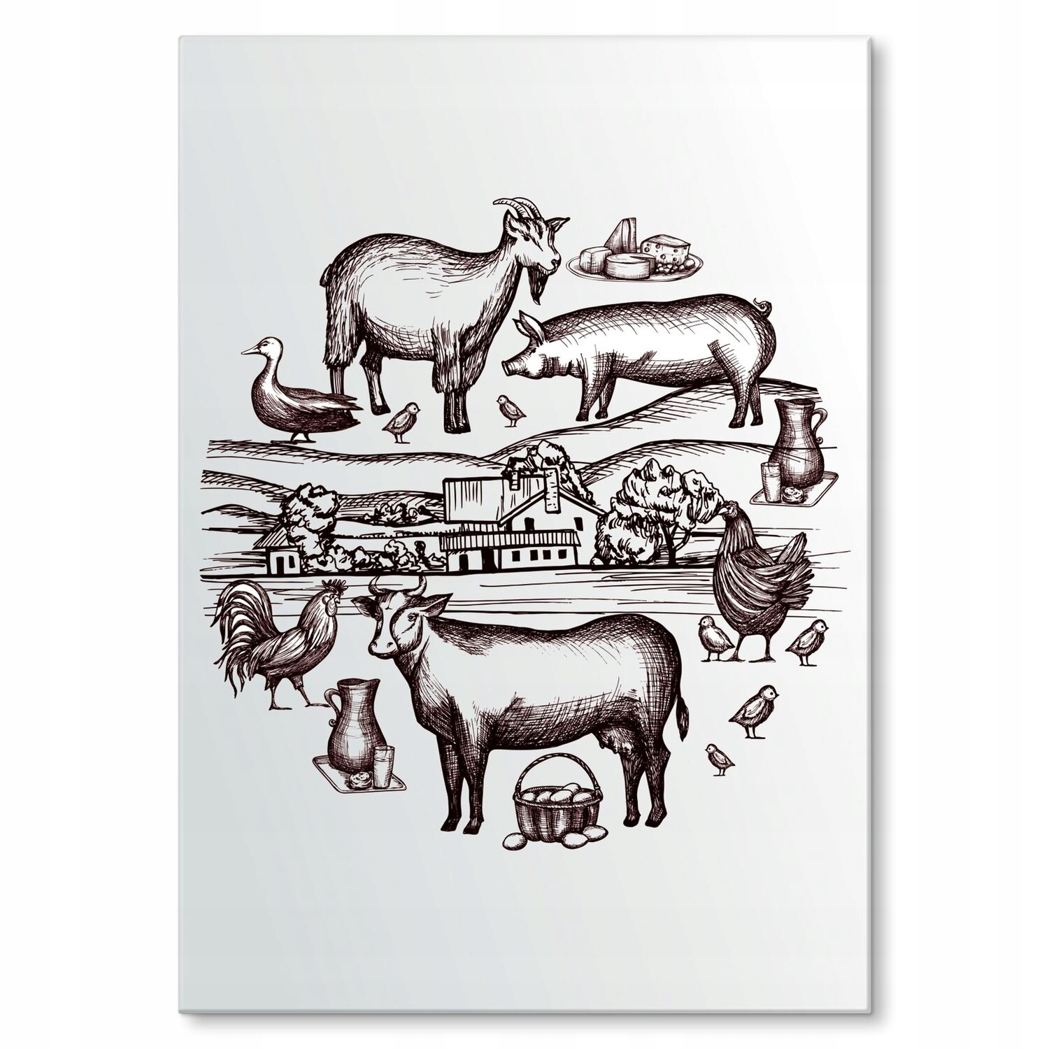 Kovový plakát Farma Dárek 22 x 31 cm