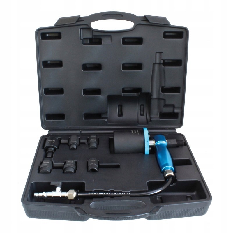 PNEUMATYCZNY WYCIĄGACZ WTRYSKIWACZY Z ADAPTERAMI