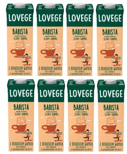 8x 1L Sante Lovege napój słony karmel dla baristów Zgrzewka