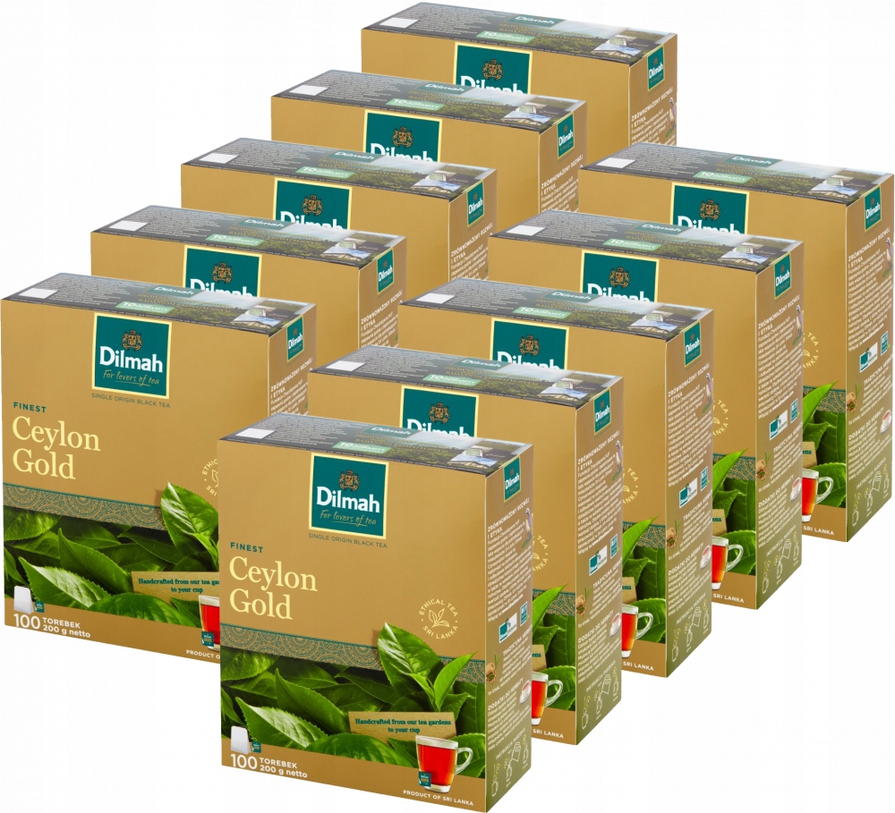 Herbata czarna Dilmah Ceylon Gold 1000szt torebki