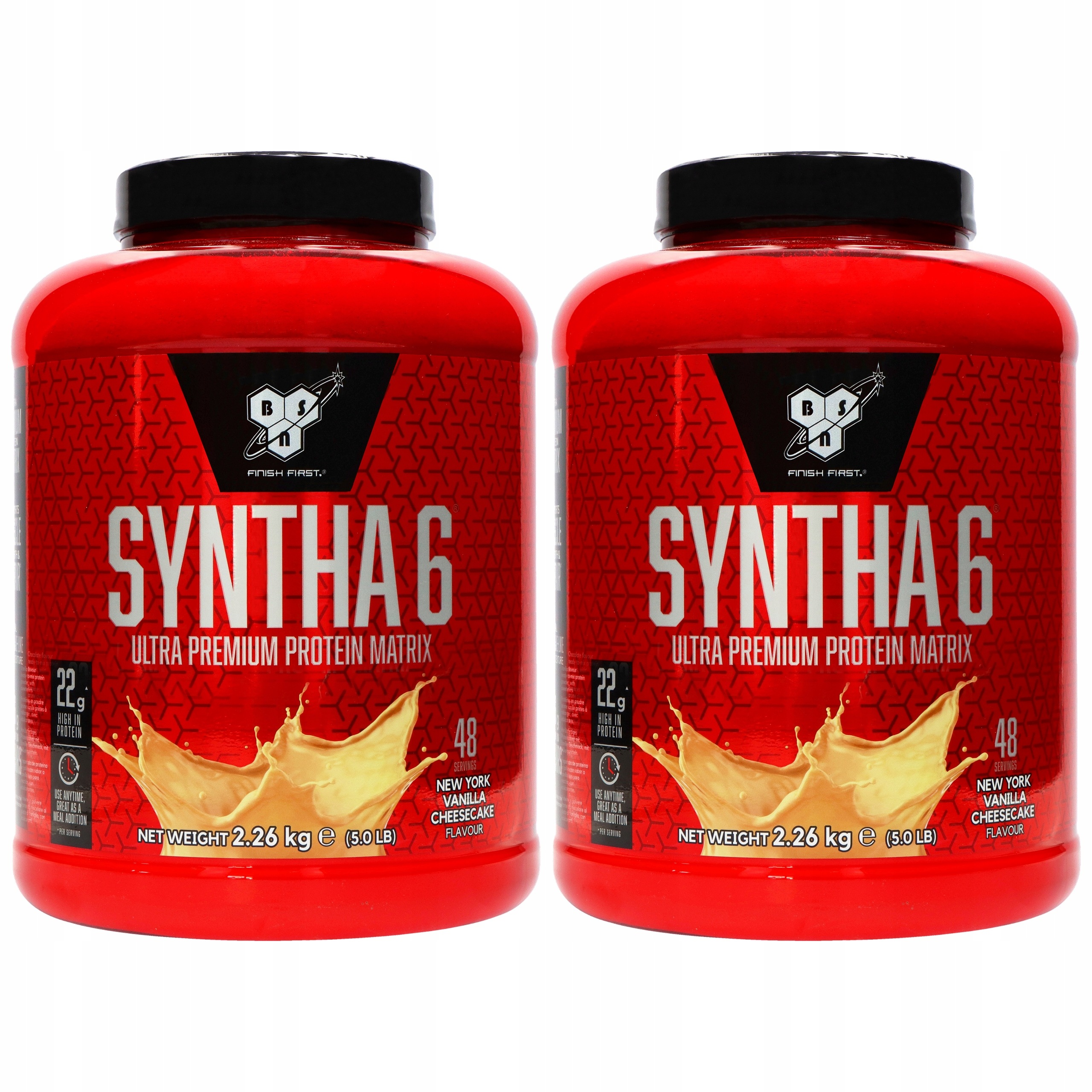 2x Protein Syntha-6 Směs 6 druhů Svalová hmota Regenerace Bsn