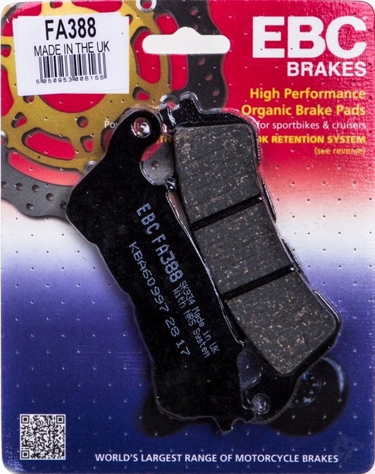 FA388 КОЛОДКИ ПЕРЕДНІ ДЛЯ HONDA NC700 SA ABS 12-14