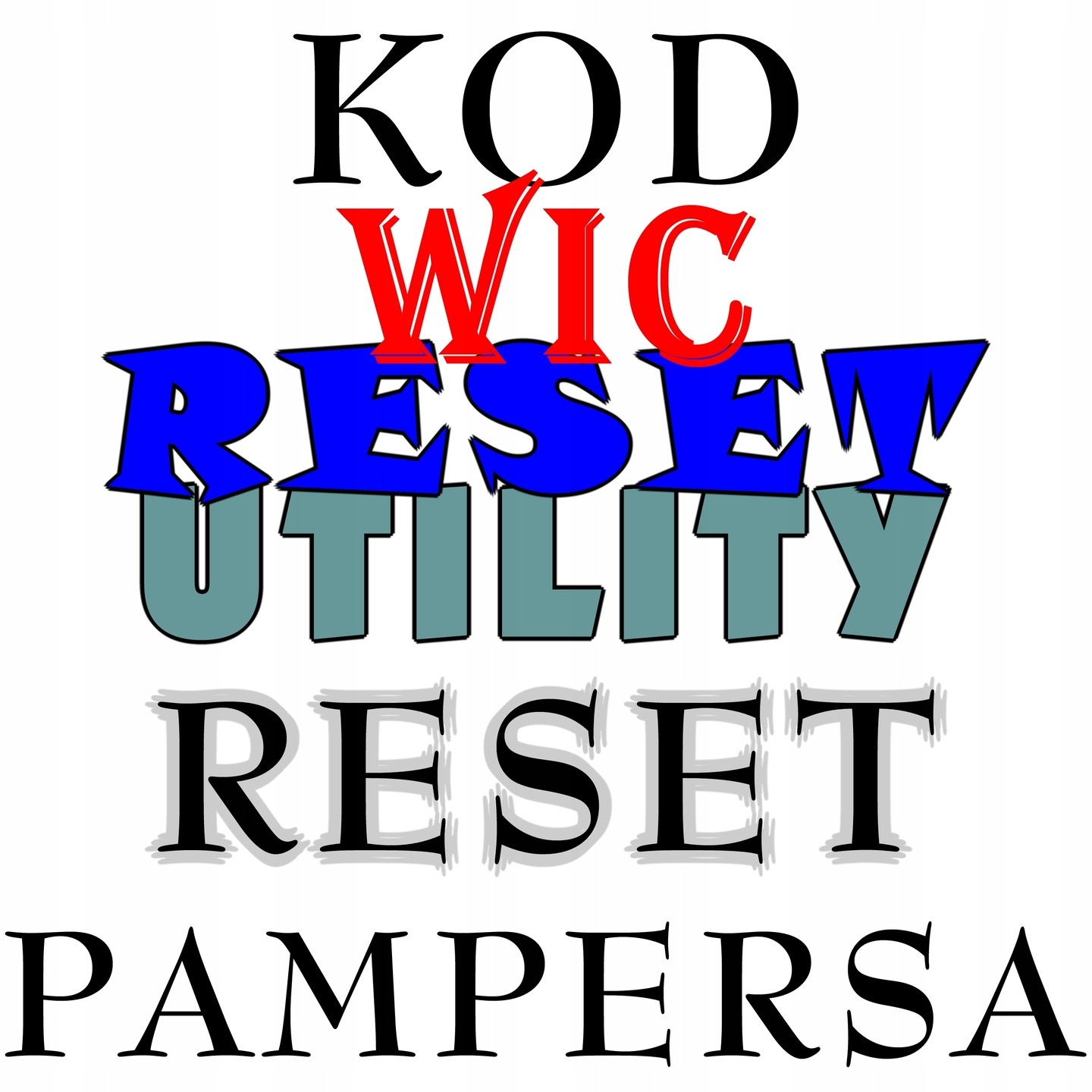 Kod do Wic Reset Utility do resetu pampersa drukarek Epson i Canon + 7 innych produktów