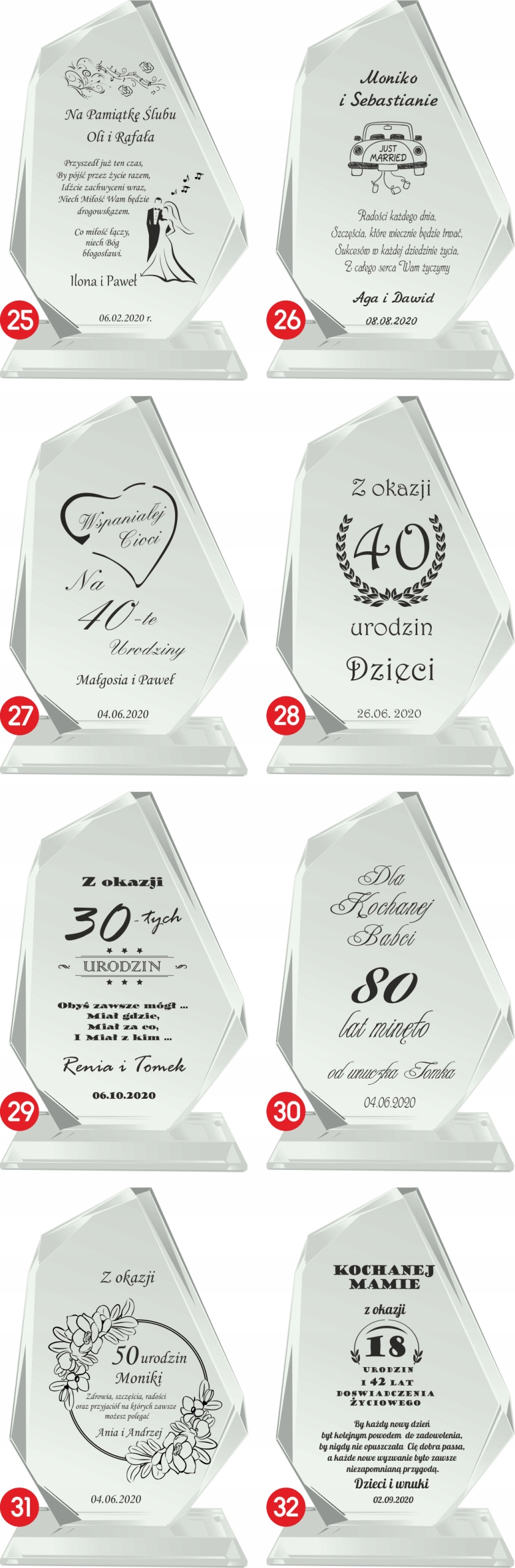 PREZENT PAMIĄTKA URODZINY 1-99 LAT ROCZNICA ŚLUBU EAN (GTIN) 5906022502070