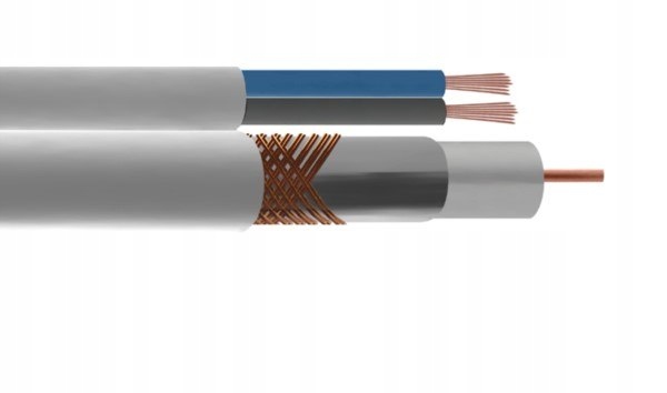 Kábel RG59+2x0,35 300 m Maxcable