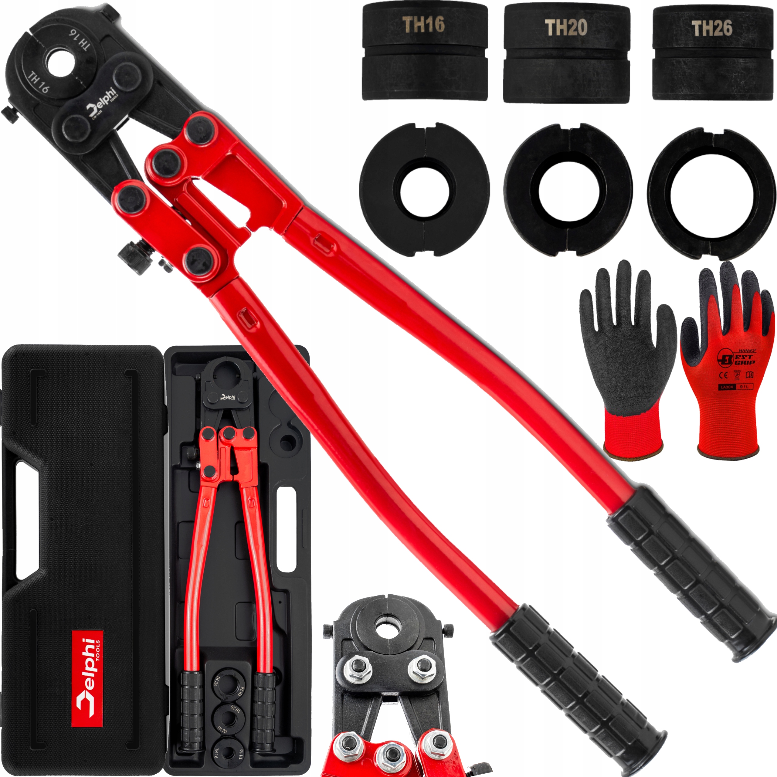 Krimpovačka Na Rúry Pex Hydraulická Lisovačka 16-26 mm Lisovacie Kliešte