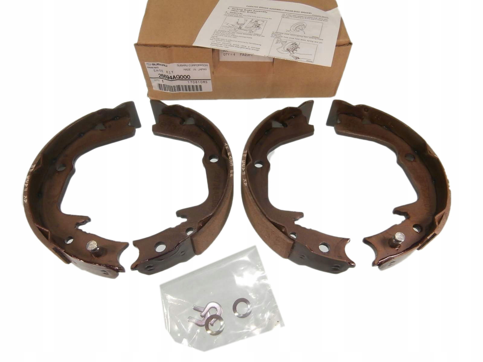 26694AG000 - SUBARU OUTBACK LEGACY 03-ТОРМОЗНЫЕ КОЛОДКИ